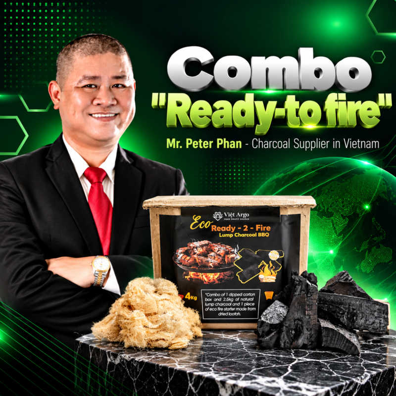 Combo "Ready-to fire" supplier in vietnam, Combo "Ready-to fire" Viet Argo, charcoal producer, vietnam charcoal, charcoal supplier, high quality charcoal