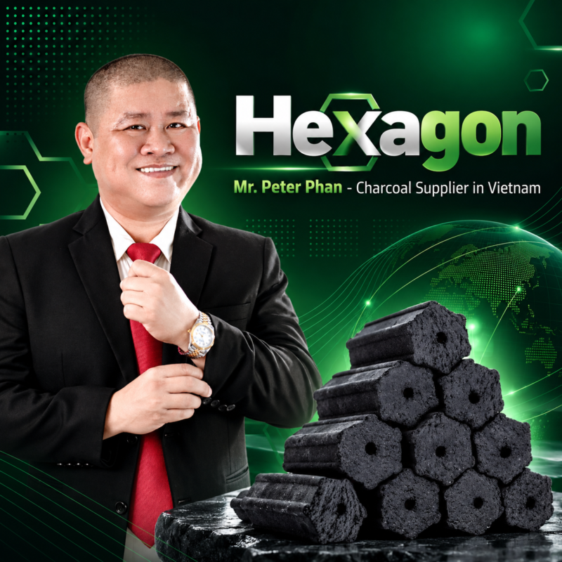 Hexagon Charcoal Viet Agro, Hexagon CharcoalHexagon Charcoal, Hexagon Charcoal supplier in vietnam, Hexagon Charcoal Argo, charcoal export, charcoal producer